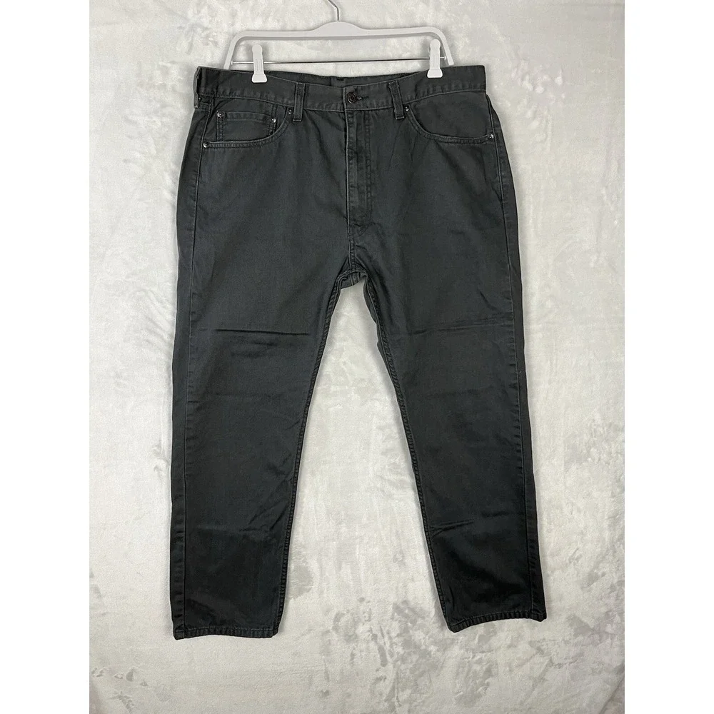 LEVI'S Jeans 505 Men's Size 38x30 Gray Regular Fit Straight Leg Cotton Cowboy